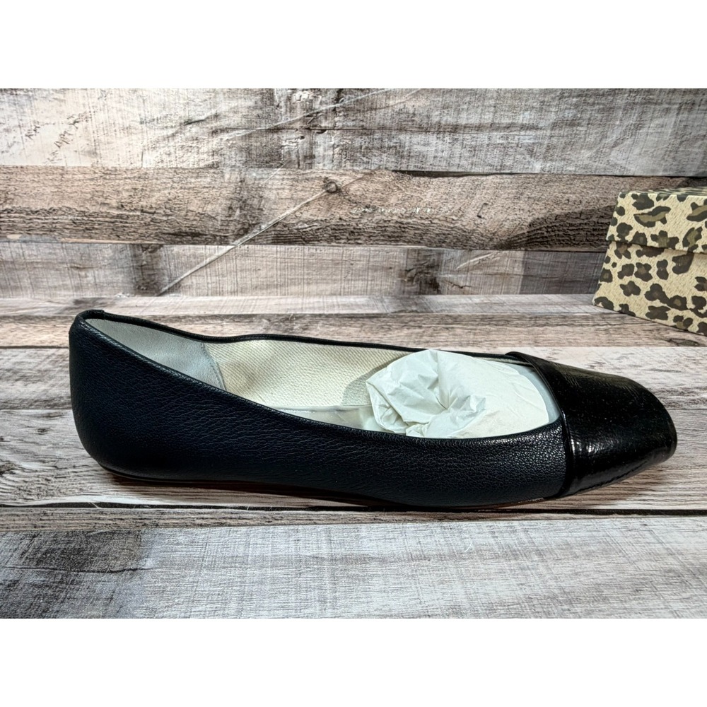 FS/NY Black Creaser Women Flat Shoes Black Leather‎ Size 5.5 - Picture 3 of 16